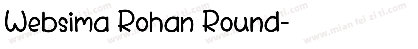 Websima Rohan Round字体转换 Websima Rohan Round字体转换